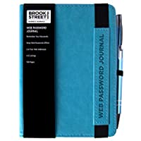 Los mejores  - Nueva gama. Cuaderno A6 con contraseña y dirección de Internet- color azul claro A6